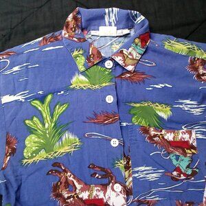 Vintage Camp Anderson California Cowboys Hawaiian Shirt
